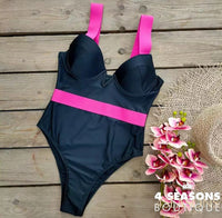 Schwarz mit Pink