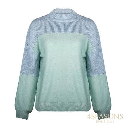 2020 Autumn And Winter Hot Sale New Long-Sleeved Sweater Solid Color Casual Loose Turtleneck