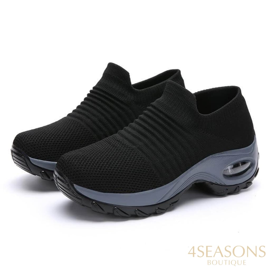 Tênis Pump Preto Com Cinza / 33 All