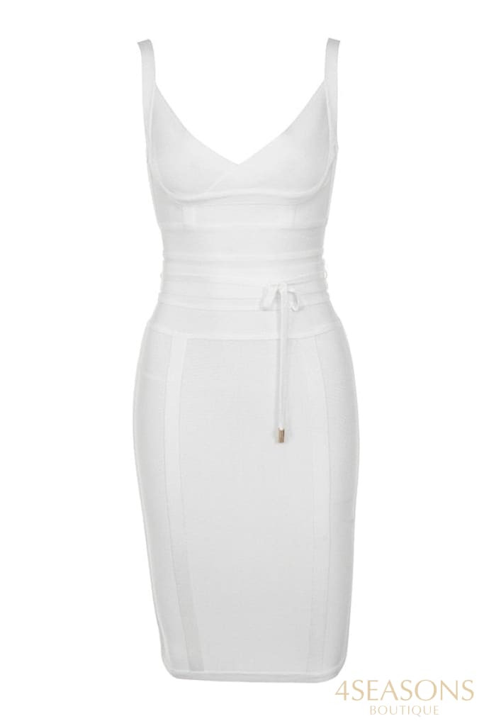 Willbenice Pink Red Sexy Rayon Bodycon Spaghetti Straps Bandage Dresses For Women 2022 Belt Sashes