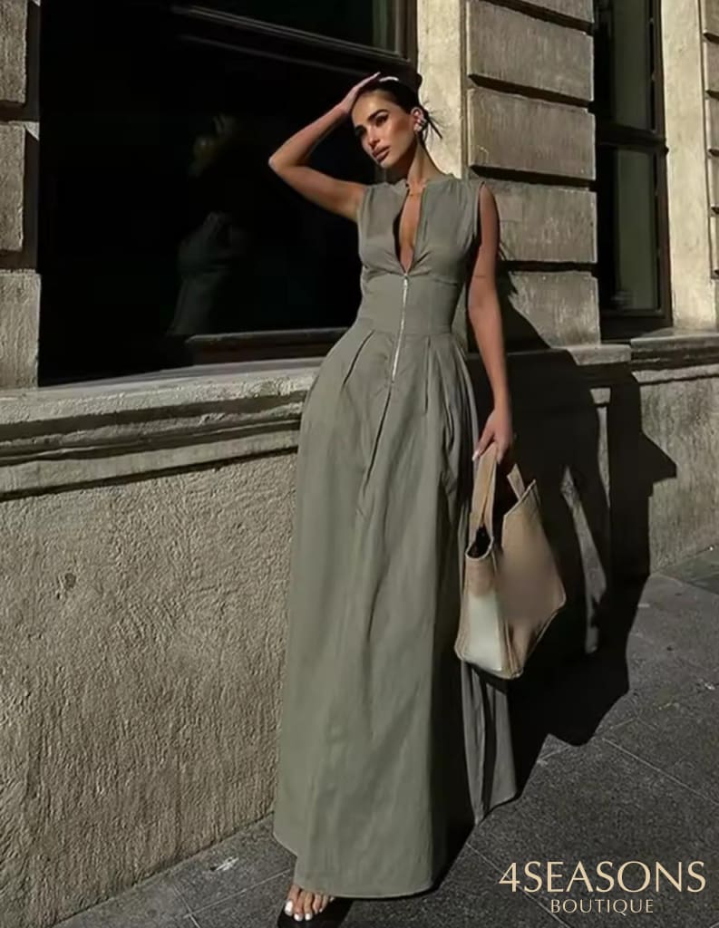Vestido Apolo P / Verde Militar
