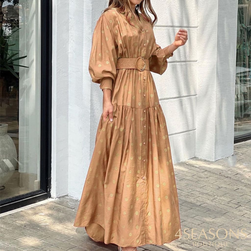 Vestido Argélia Khaki / P