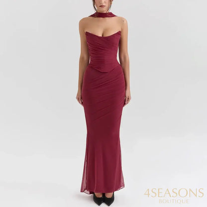 Vestido British Borgonha / Pp