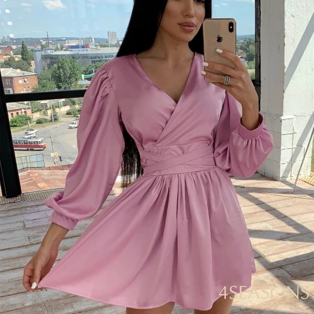 Vestido Bleame Rosa / P