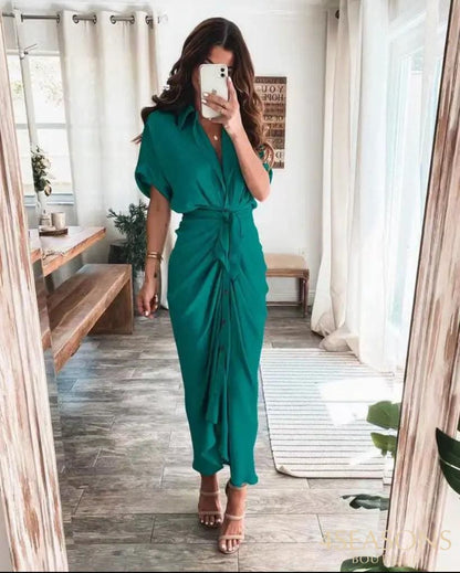 Vestido Cinthya Verde Água / P