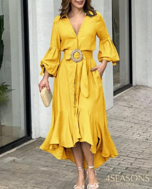 Vestido Katy Amarelo / P