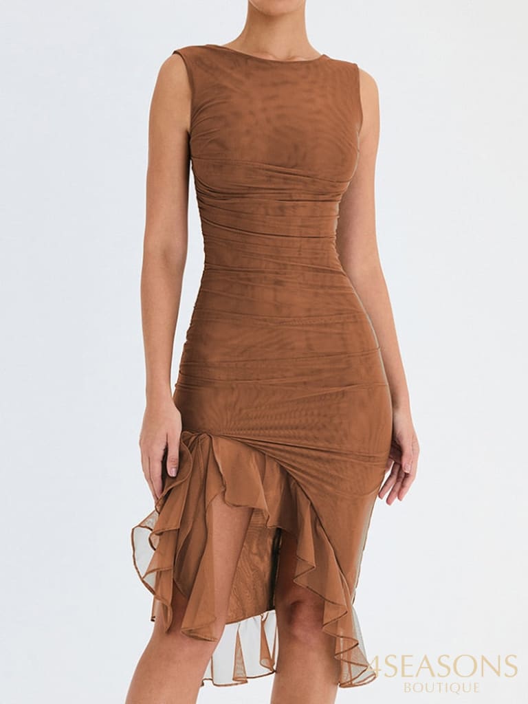 Vestido Mesion Marrom / P