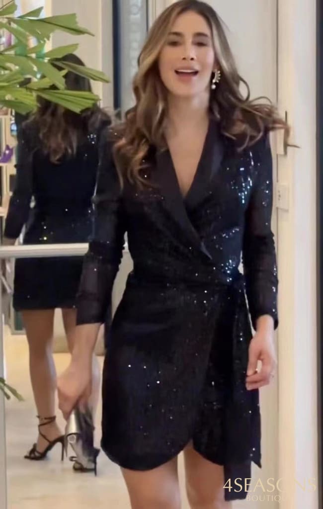 Vestido Paetê Blossom