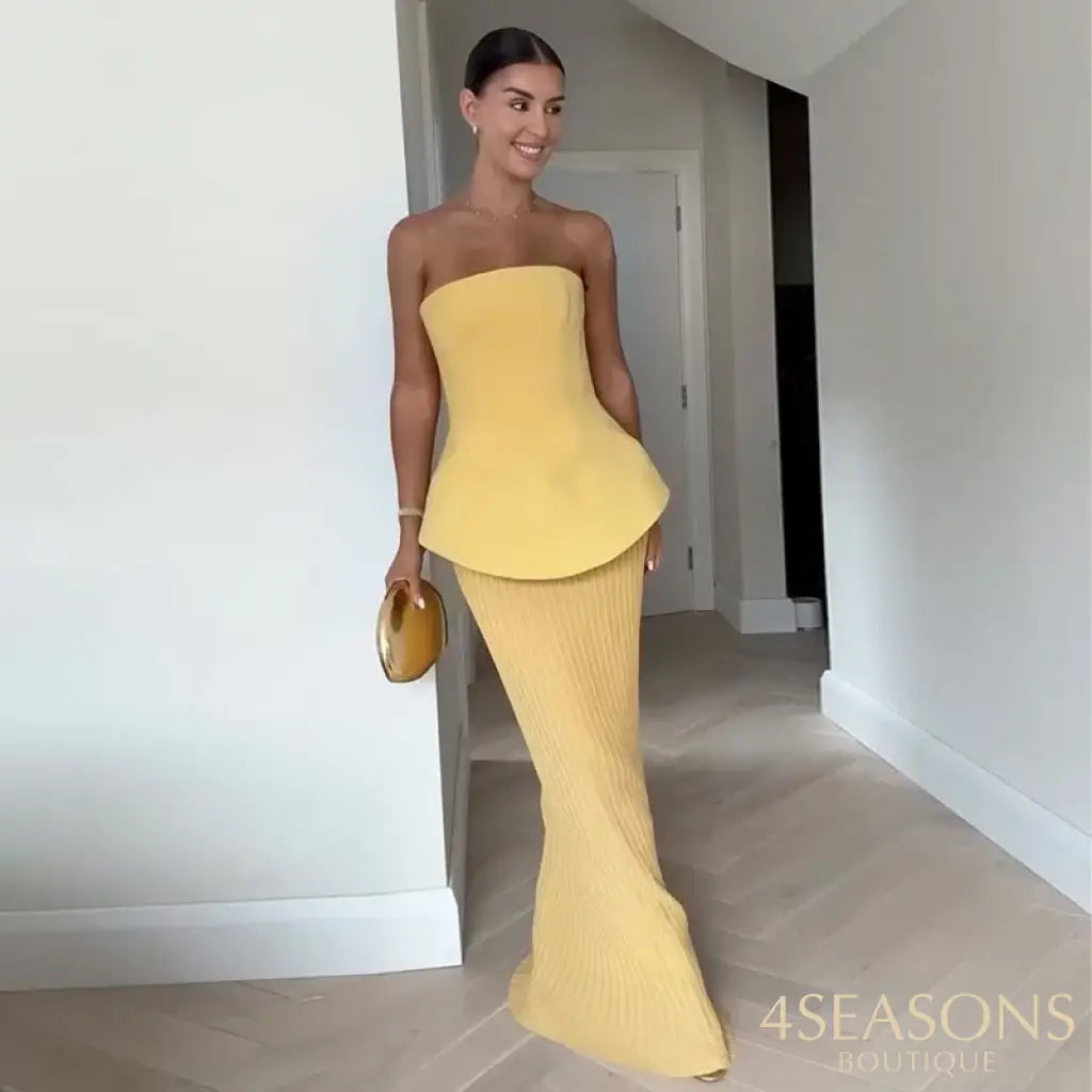 Vestido Tulipa Amarelo / P